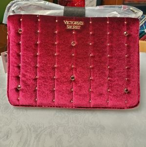 Victoria Secret Burgundy Velvet Crossbody Bag! BRAND NEW!